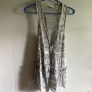 Lace vest top